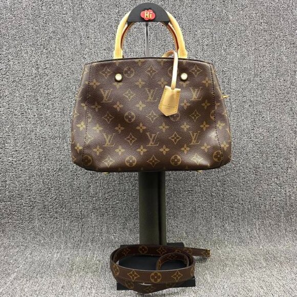 Louis Vuitton Handbags - 100% Authentic Louis Vuitton Montaigne BB Brown Monogram Canvas Satchel Bag